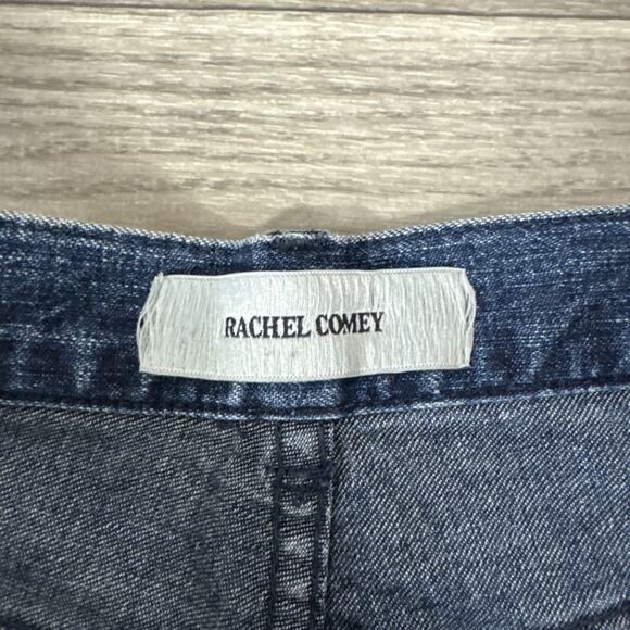 Rachel Comey Slim Legion Raw Hem Medium Wash Cropped Flare Jeans sz 4 - Picture 5 of 8